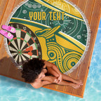 Australia Darts Personalized Indigenous Beach Blanket Champion Roos