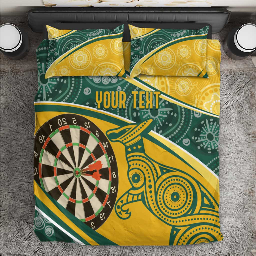 Australia Darts Personalized Indigenous Bedding Set Champion Roos