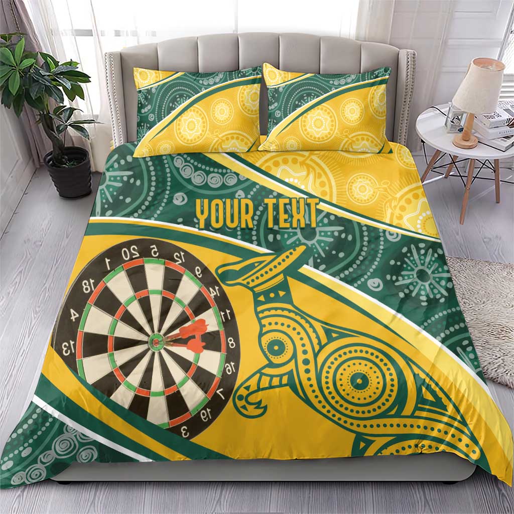 Australia Darts Personalized Indigenous Bedding Set Champion Roos