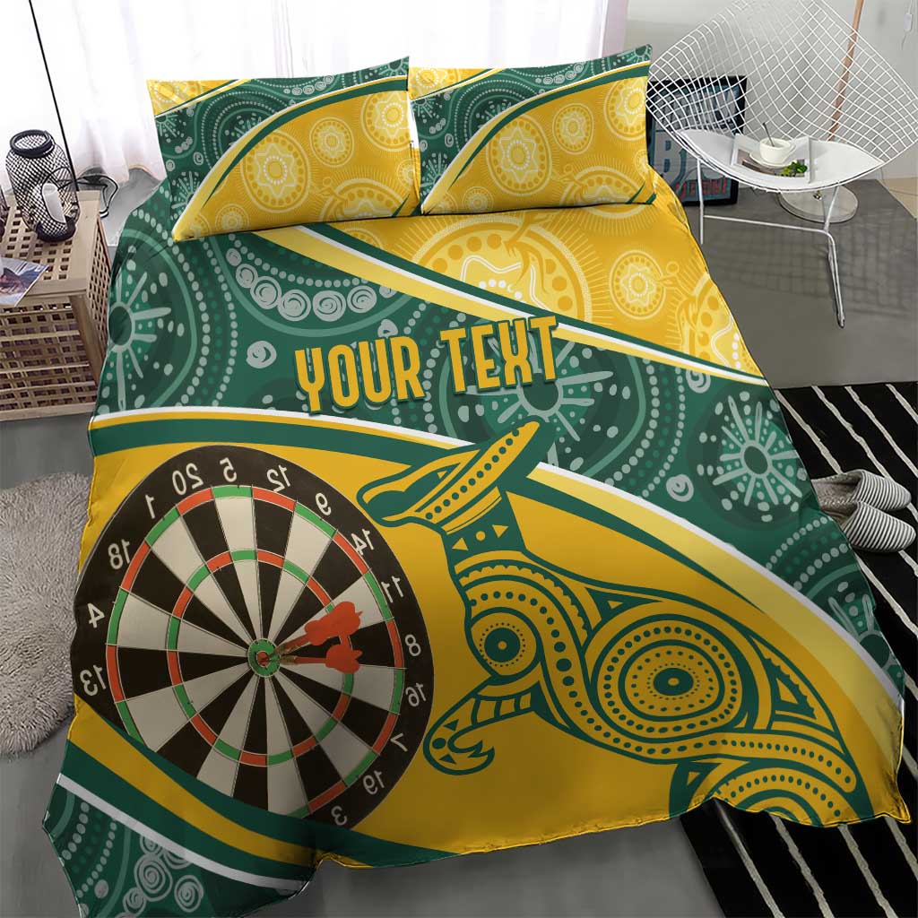 Australia Darts Personalized Indigenous Bedding Set Champion Roos