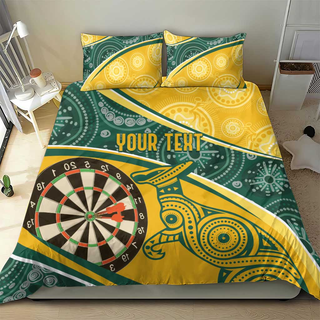 Australia Darts Personalized Indigenous Bedding Set Champion Roos