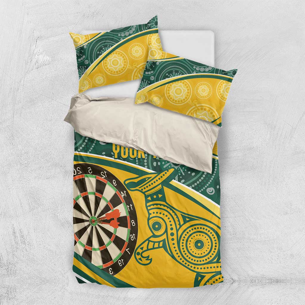 Australia Darts Personalized Indigenous Bedding Set Champion Roos