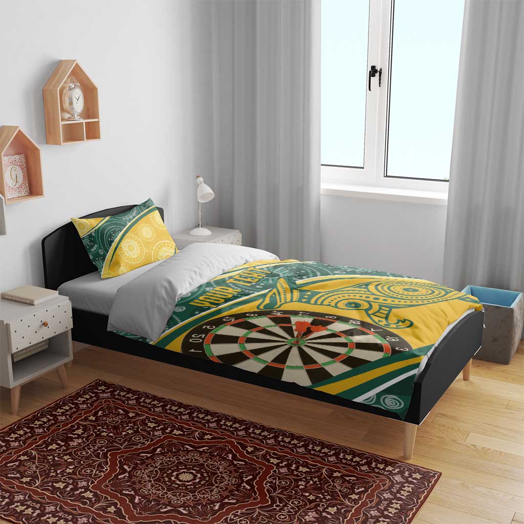 Australia Darts Personalized Indigenous Bedding Set Champion Roos