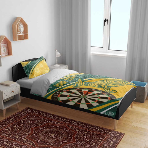 Australia Darts Personalized Indigenous Bedding Set Champion Roos