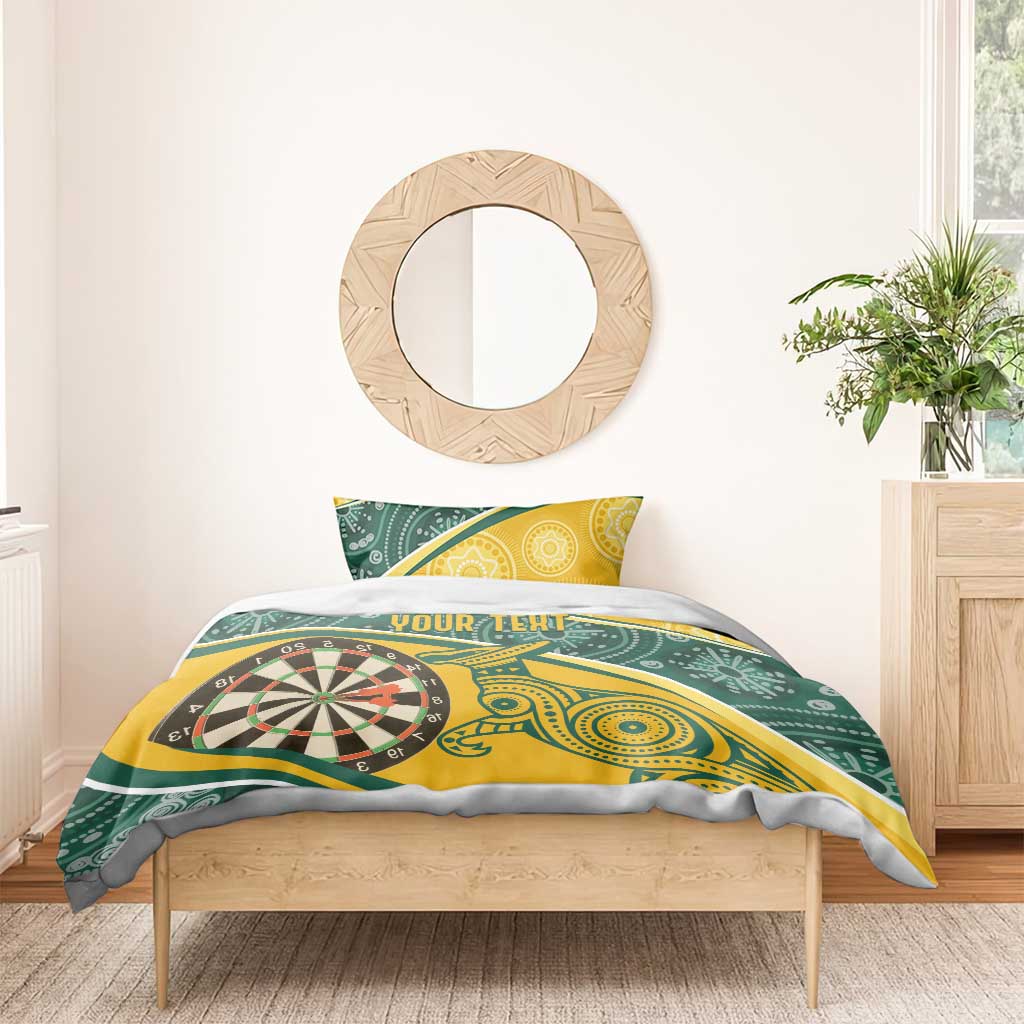 Australia Darts Personalized Indigenous Bedding Set Champion Roos