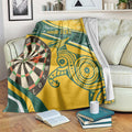 Australia Darts Personalized Indigenous Blanket Champion Roos