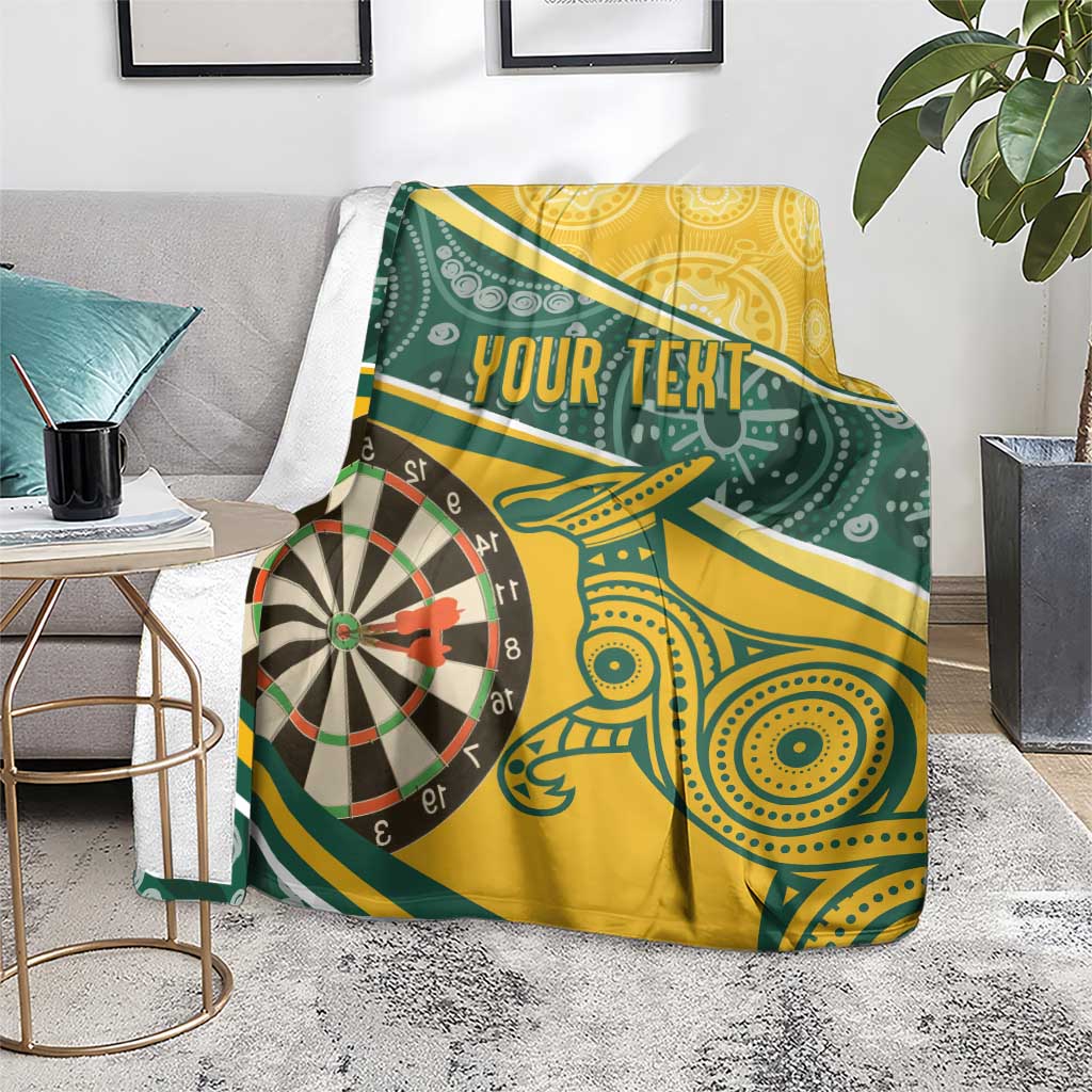 Australia Darts Personalized Indigenous Blanket Champion Roos