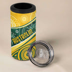 Australia Darts Personalized Indigenous 4 in 1 Can Cooler Tumbler Champion Roos