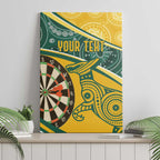 Australia Darts Personalized Indigenous Canvas Wall Art Champion Roos