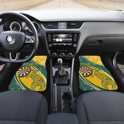 Australia Darts Personalized Indigenous Car Mats Champion Roos