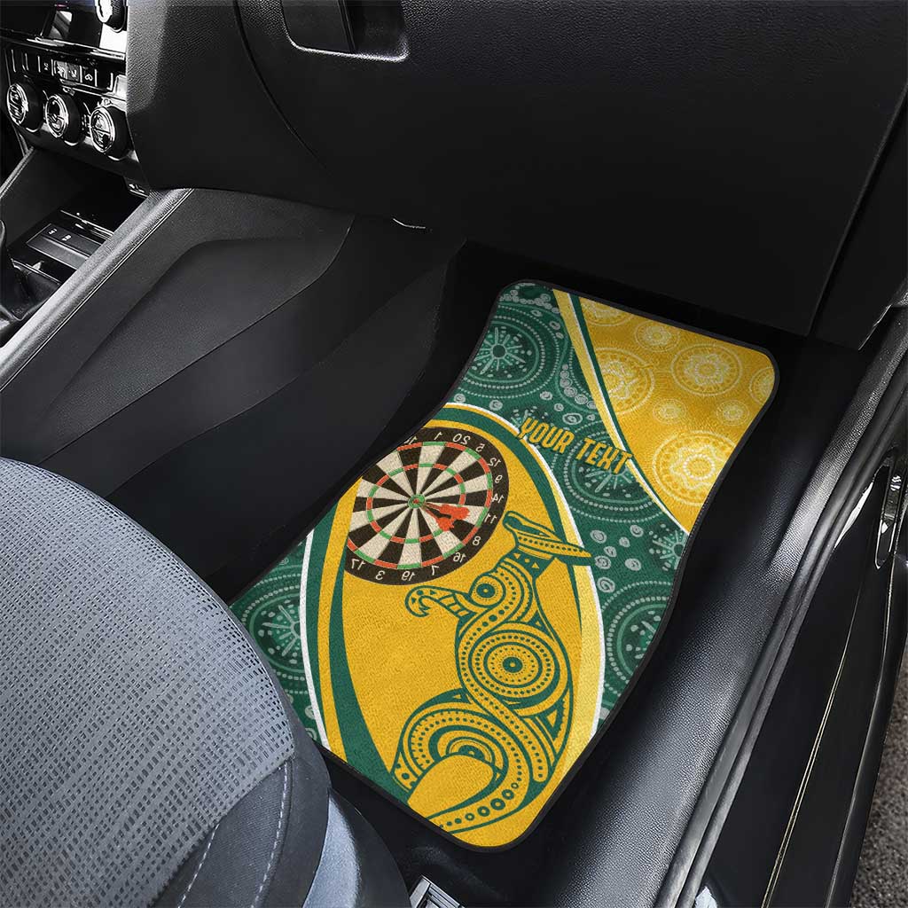 Australia Darts Personalized Indigenous Car Mats Champion Roos