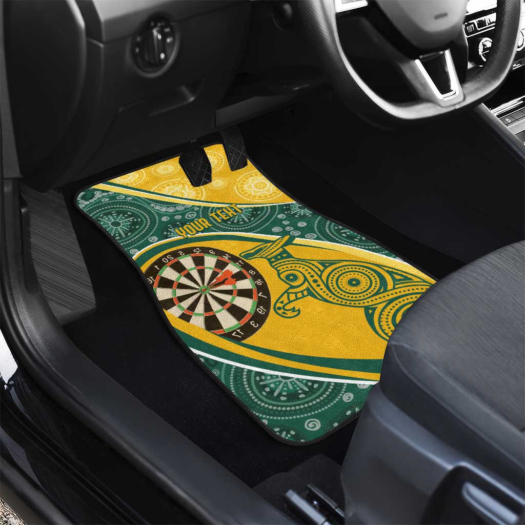 Australia Darts Personalized Indigenous Car Mats Champion Roos