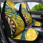 Australia Darts Personalized Indigenous Car Seat Cover Champion Roos