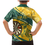 Australia Darts Personalized Indigenous Family Matching Mermaid Dress and Hawaiian Shirt Champion Roos
