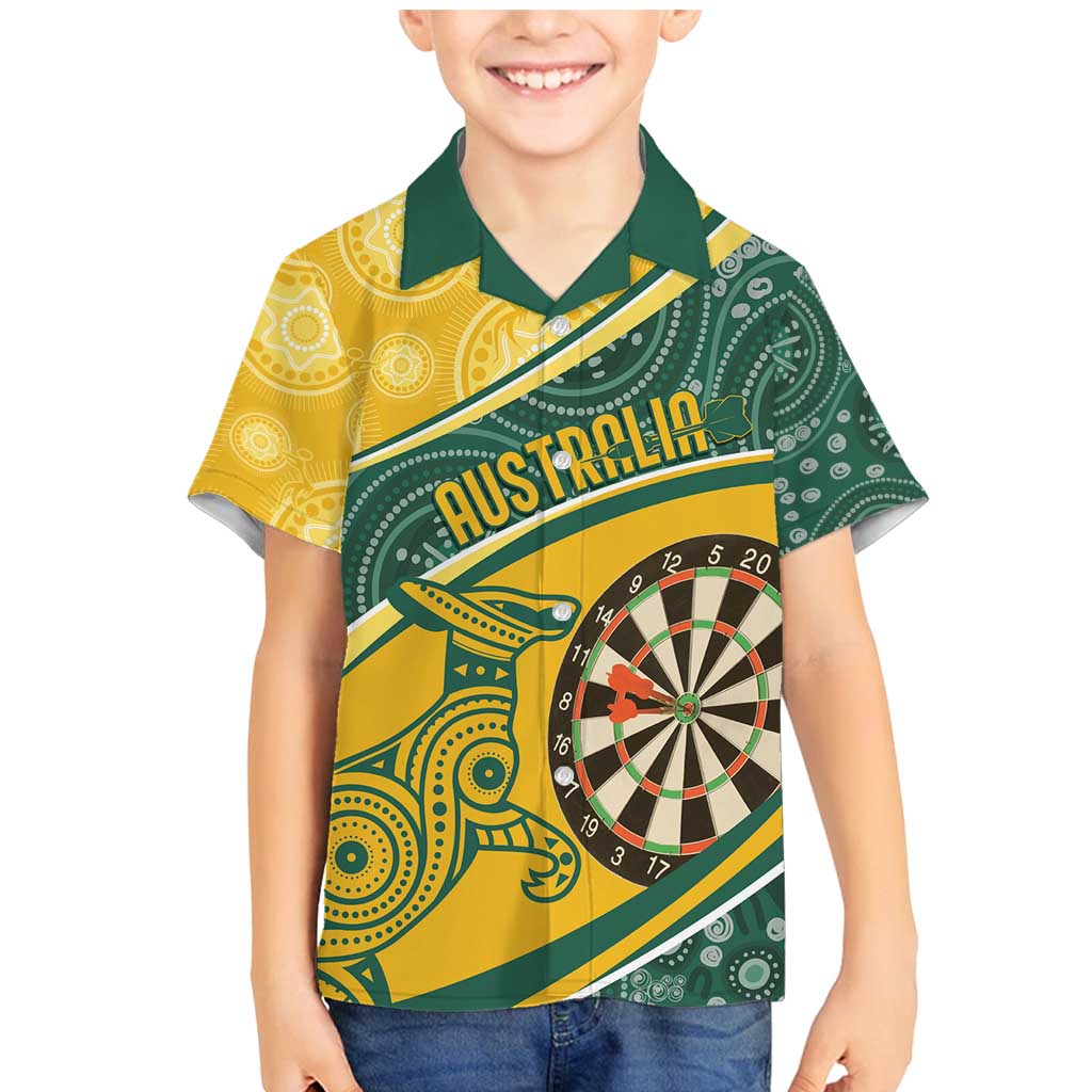Australia Darts Personalized Indigenous Family Matching Mermaid Dress and Hawaiian Shirt Champion Roos