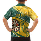 Australia Darts Personalized Indigenous Family Matching Tank Maxi Dress and Hawaiian Shirt Champion Roos