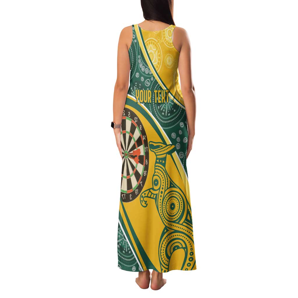 Australia Darts Personalized Indigenous Family Matching Tank Maxi Dress and Hawaiian Shirt Champion Roos