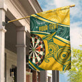 Australia Darts Personalized Indigenous Garden Flag Champion Roos
