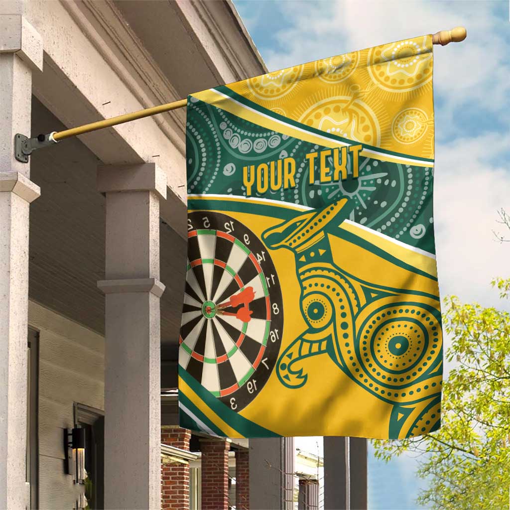 Australia Darts Personalized Indigenous Garden Flag Champion Roos