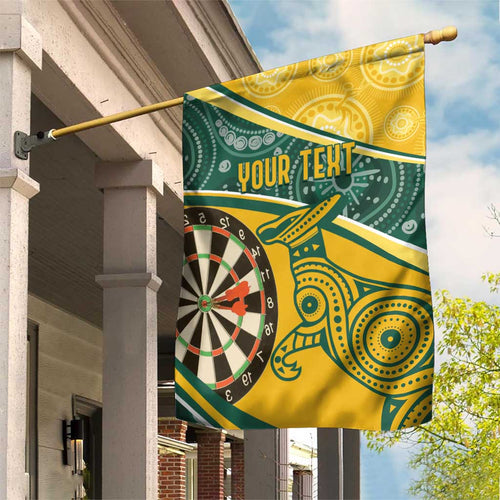 Australia Darts Personalized Indigenous Garden Flag Champion Roos