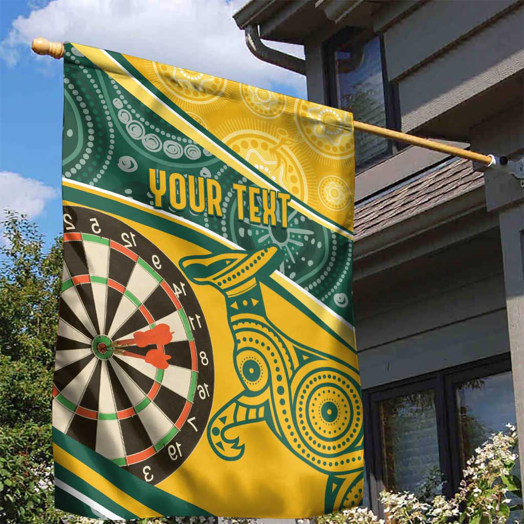 Australia Darts Personalized Indigenous Garden Flag Champion Roos