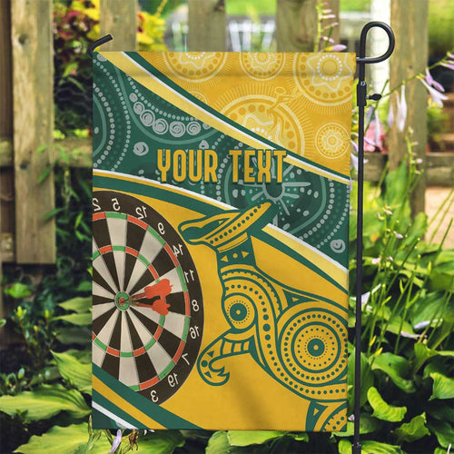 Australia Darts Personalized Indigenous Garden Flag Champion Roos