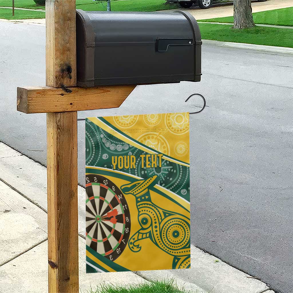 Australia Darts Personalized Indigenous Garden Flag Champion Roos