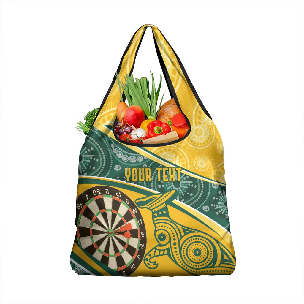 Australia Darts Personalized Indigenous Grocery Bag Champion Roos