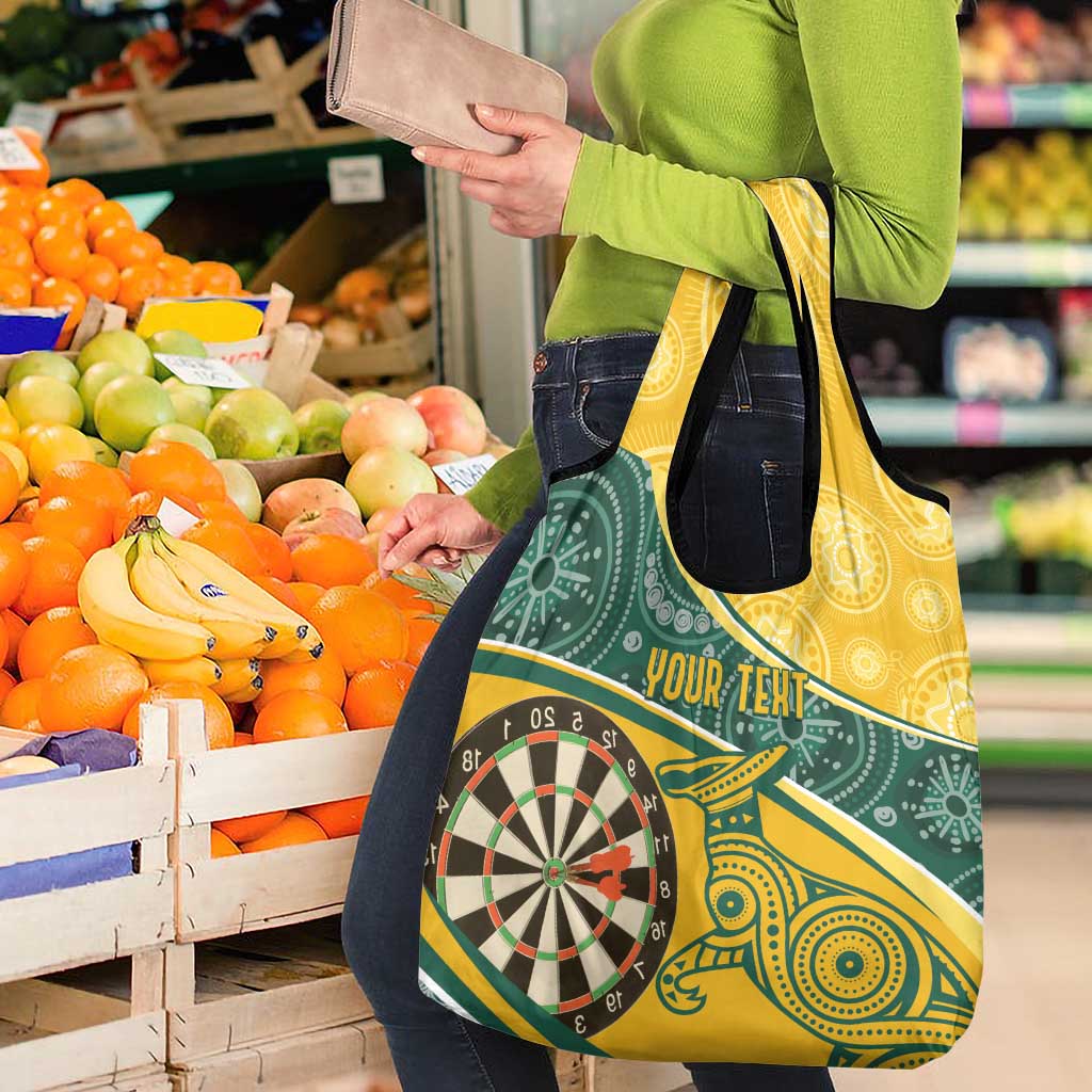 Australia Darts Personalized Indigenous Grocery Bag Champion Roos