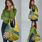 Australia Darts Personalized Indigenous Grocery Bag Champion Roos
