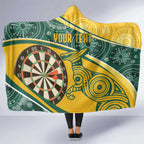 Australia Darts Personalized Indigenous Hooded Blanket Champion Roos