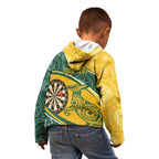 Australia Darts Personalized Indigenous Kid Hoodie Champion Roos