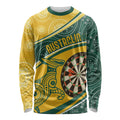 Australia Darts Personalized Indigenous Long Sleeve Shirt Champion Roos