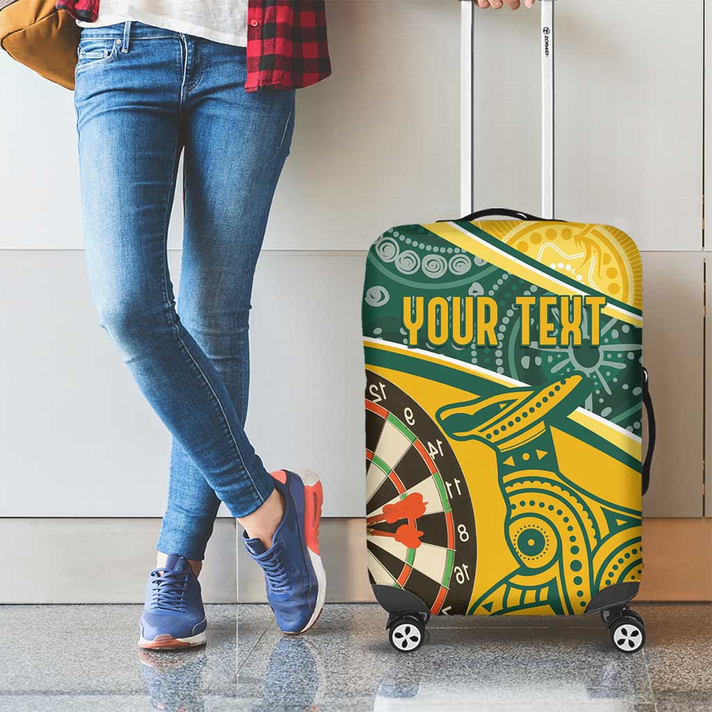 Australia Darts Personalized Indigenous Luggage Cover Champion Roos