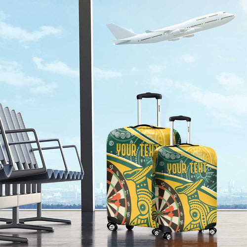Australia Darts Personalized Indigenous Luggage Cover Champion Roos