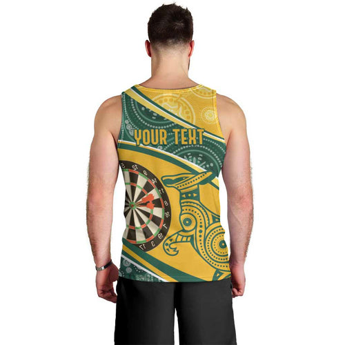 Australia Darts Personalized Indigenous Men Tank Top Champion Roos