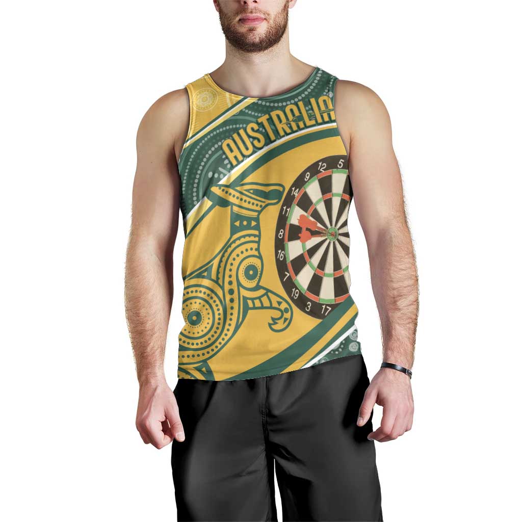 Australia Darts Personalized Indigenous Men Tank Top Champion Roos