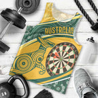 Australia Darts Personalized Indigenous Men Tank Top Champion Roos