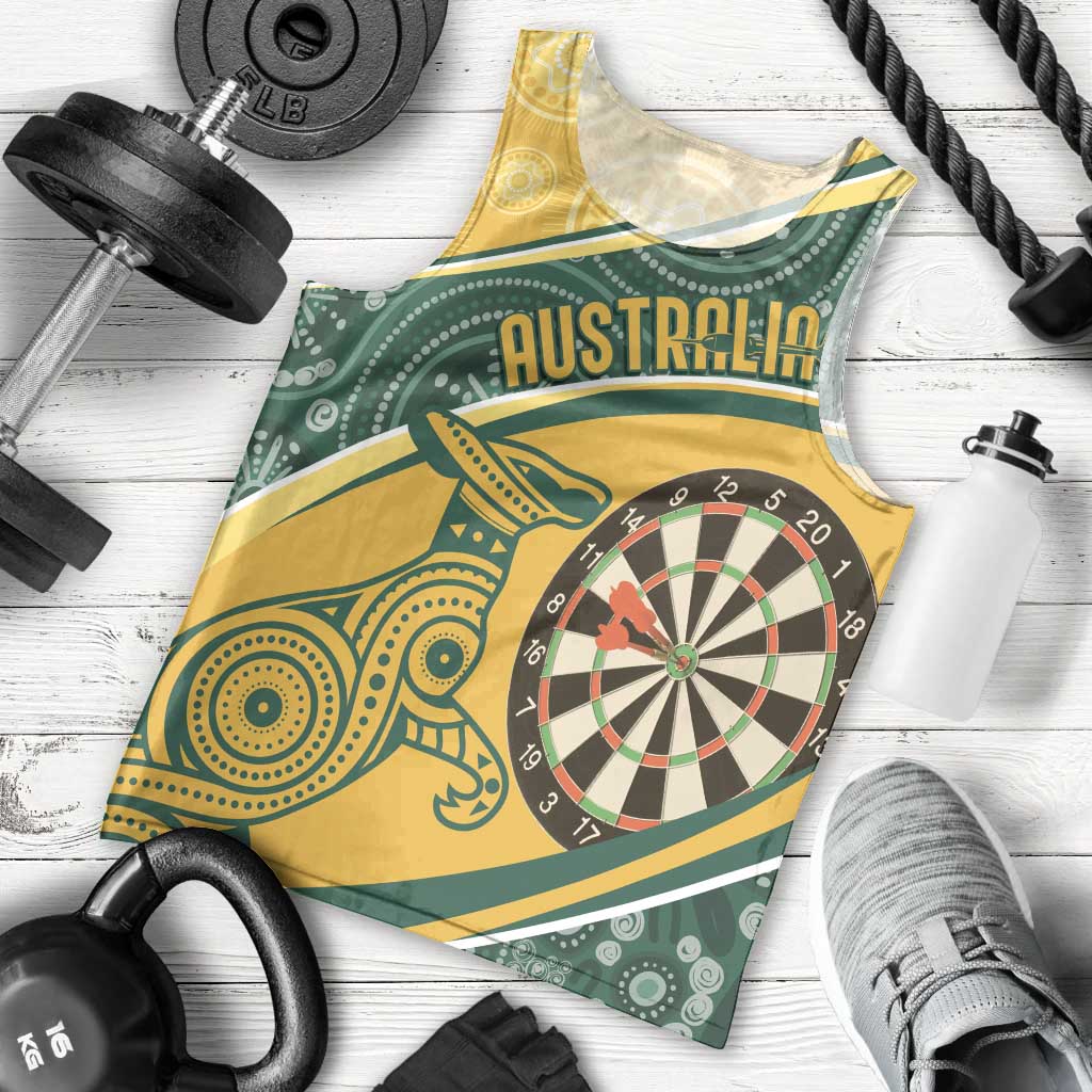 Australia Darts Personalized Indigenous Men Tank Top Champion Roos