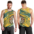 Australia Darts Personalized Indigenous Men Tank Top Champion Roos