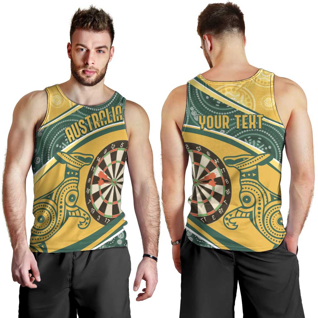 Australia Darts Personalized Indigenous Men Tank Top Champion Roos