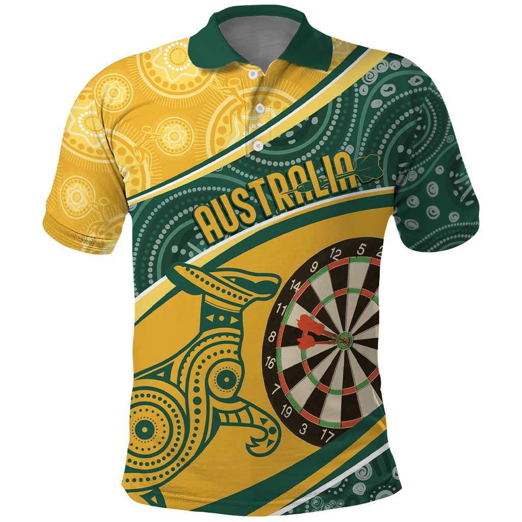 Australia Darts Personalized Indigenous Polo Shirt Champion Roos