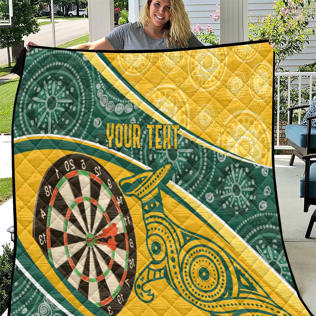 Australia Darts Personalized Indigenous Quilt Champion Roos