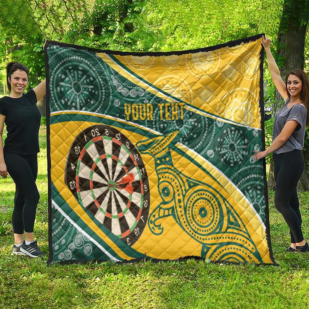 Australia Darts Personalized Indigenous Quilt Champion Roos