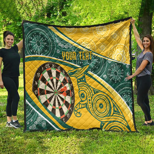 Australia Darts Personalized Indigenous Quilt Champion Roos