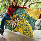 Australia Darts Personalized Indigenous Quilt Champion Roos