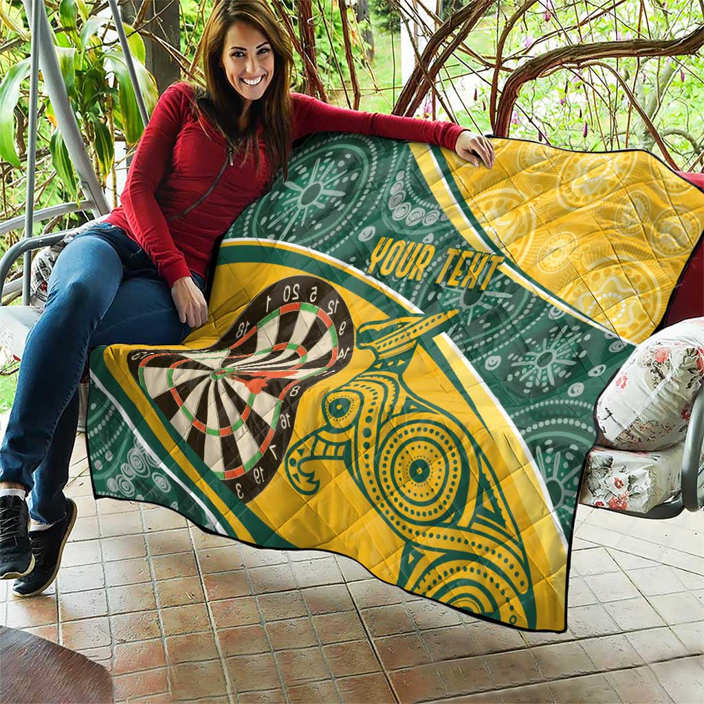 Australia Darts Personalized Indigenous Quilt Champion Roos