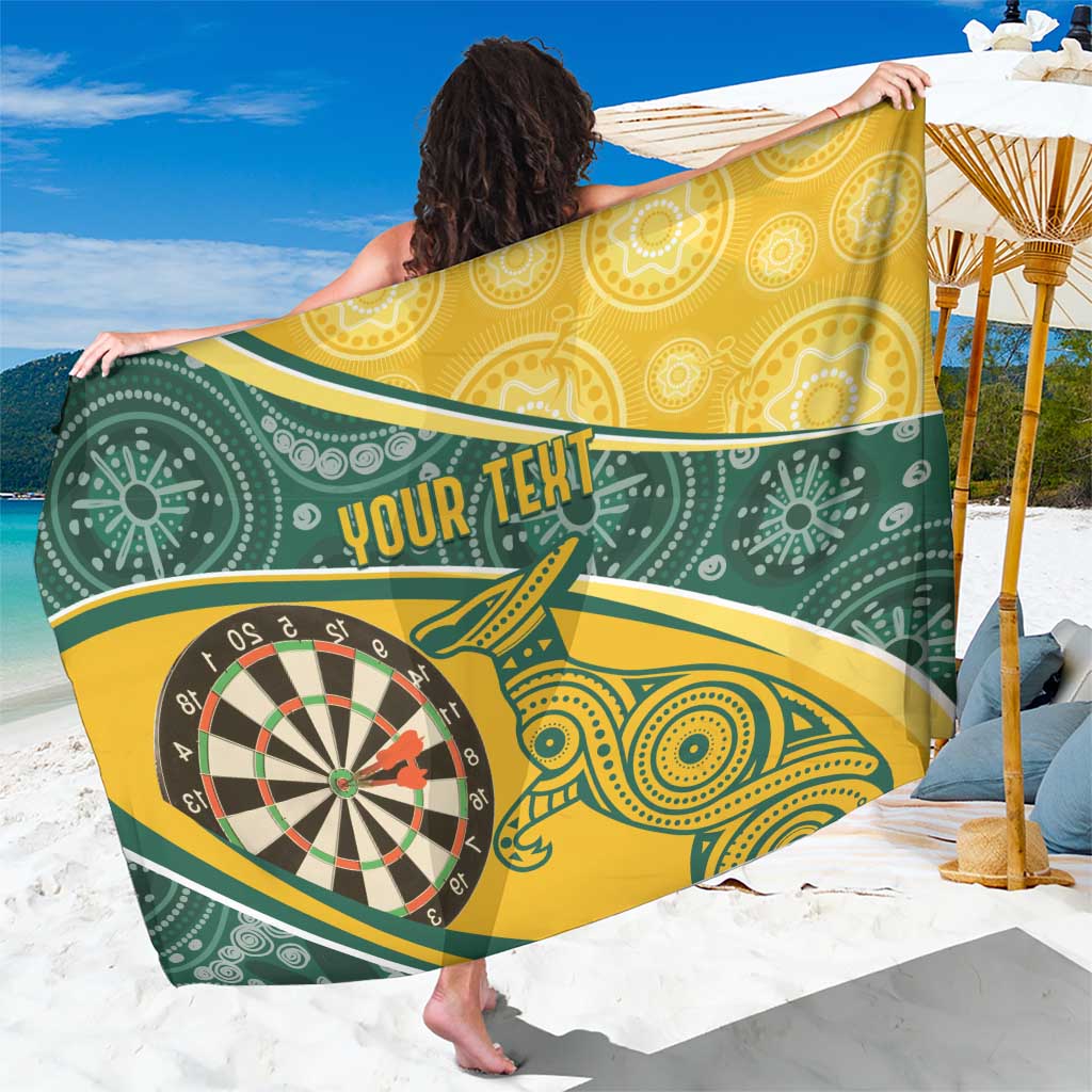 Australia Darts Personalized Indigenous Sarong Champion Roos