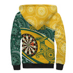 Australia Darts Personalized Indigenous Sherpa Hoodie Champion Roos