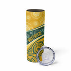 Australia Darts Personalized Indigenous Skinny Tumbler Champion Roos